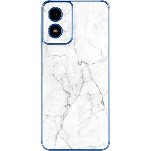 White Marble Moto G Play 4G (2024) Skin