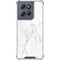 White Marble Moto G Power 5G (2025) Clear Case