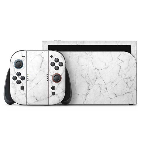 White Marble Nintendo Skins