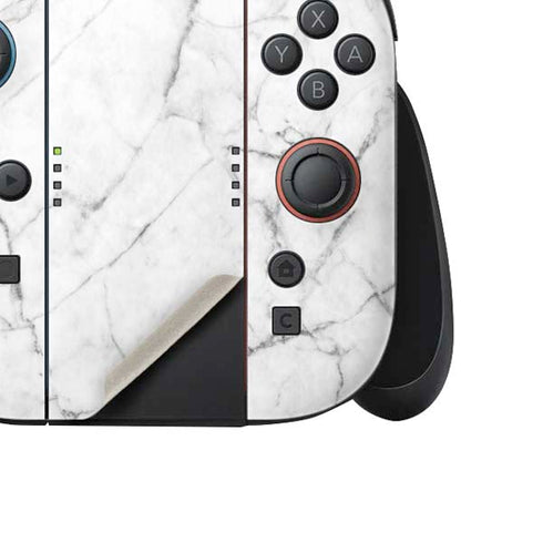 White Marble Nintendo Switch 2 (2025) Joy-Con Controller Skin