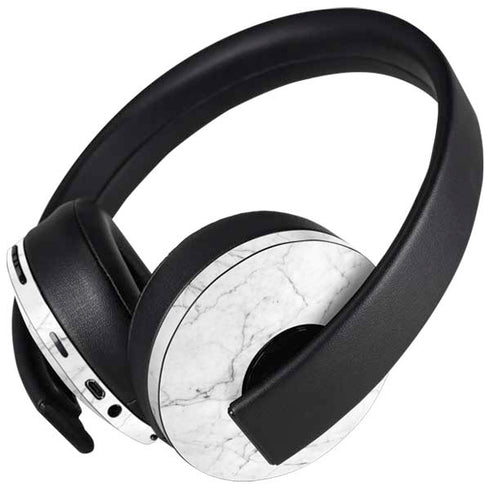 White Marble PlayStation 4 Gold Wireless Headset Skin