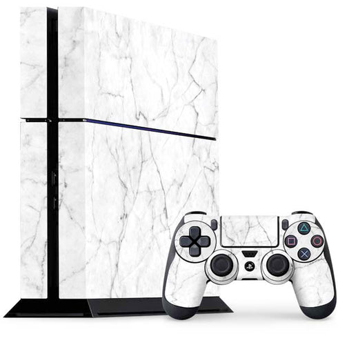 White Marble PlayStation PS4 Skins
