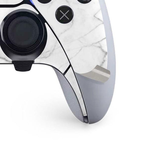 White Marble PS5 DualSense Edge Pro Controller Skin
