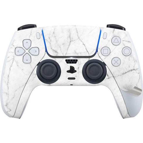 White Marble PS5 Pro Disk Bundle Skin