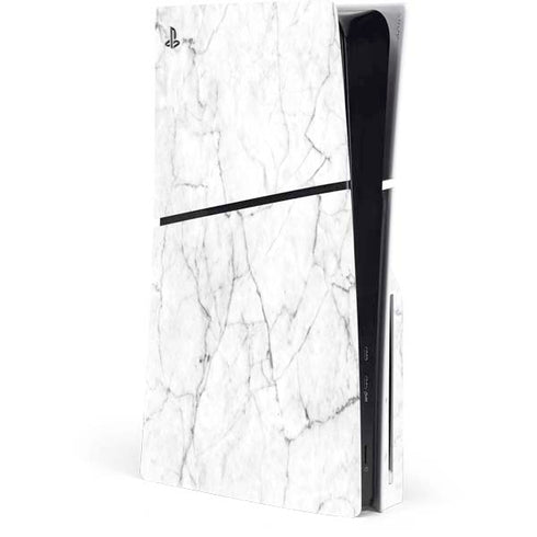 White Marble PlayStation PS5 Skins