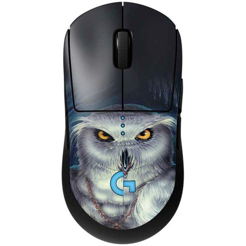 White Owl by Ed Beard Jr G Pro Wireless Gaming Mouse Skin