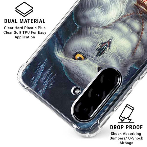 White Owl by Ed Beard Jr Galaxy A36 5G Clear Case