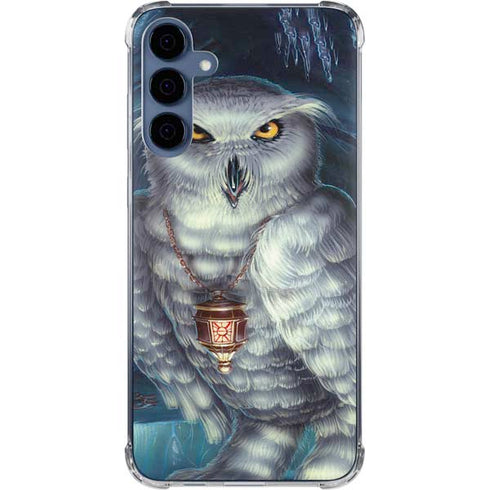 White Owl by Ed Beard Jr Galaxy A55 5G Clear Case