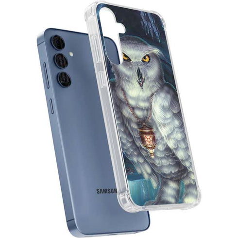 White Owl by Ed Beard Jr Galaxy A55 5G Clear Case