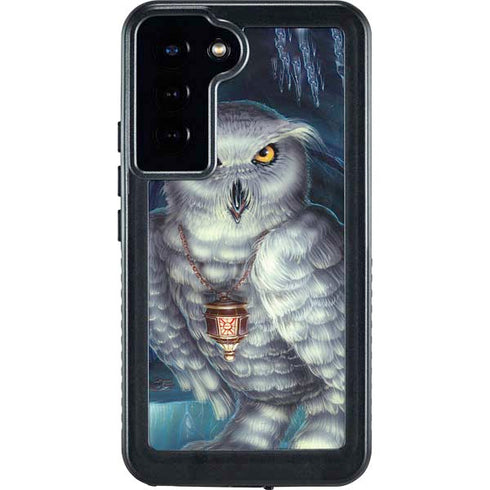 White Owl by Ed Beard Jr Galaxy S24 Plus Waterproof Case