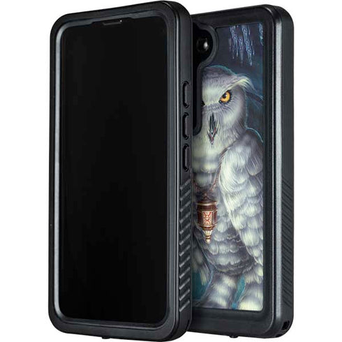White Owl by Ed Beard Jr Galaxy S24 Plus Waterproof Case