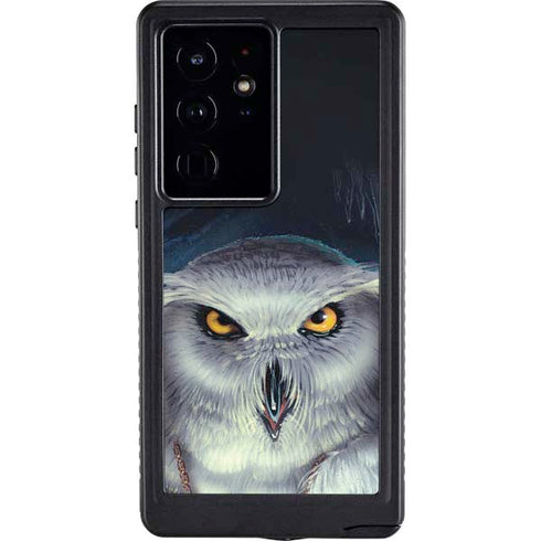 White Owl by Ed Beard Jr Galaxy S24 Ultra Waterproof Case