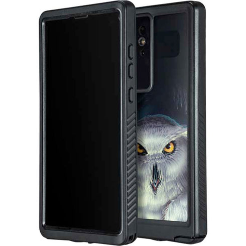 White Owl by Ed Beard Jr Galaxy S24 Ultra Waterproof Case