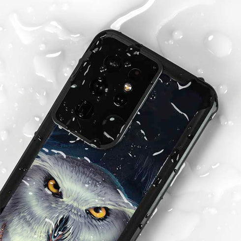 White Owl by Ed Beard Jr Galaxy S24 Ultra Waterproof Case