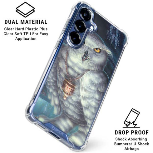 White Owl by Ed Beard Jr Galaxy S25 Clear Case