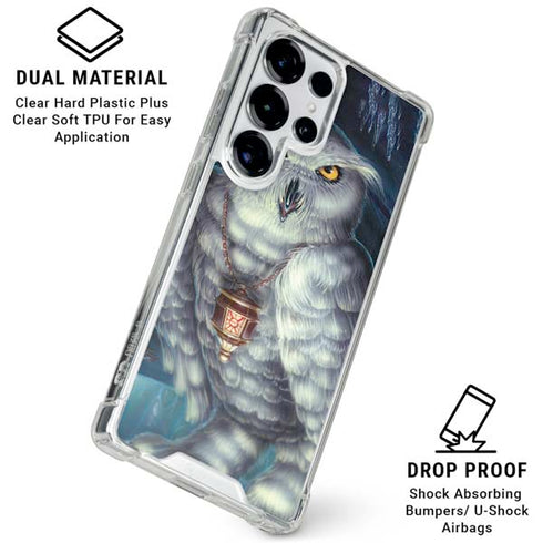 White Owl by Ed Beard Jr Galaxy S25 Ultra Clear Case