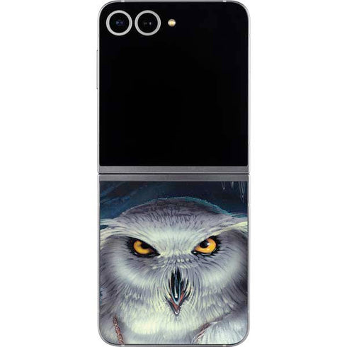 White Owl by Ed Beard Jr Galaxy Z Flip6 Skin