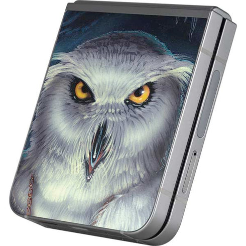 White Owl by Ed Beard Jr Galaxy Z Flip6 Skin