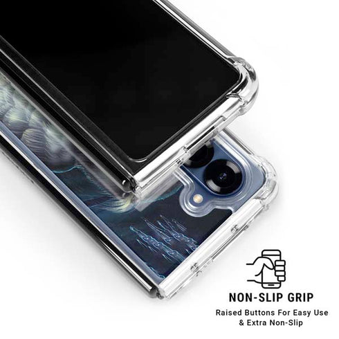 White Owl by Ed Beard Jr Galaxy Z Fold6 Clear Case