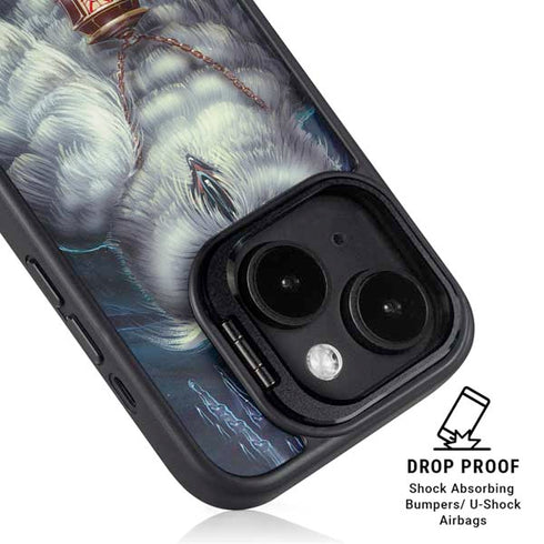 White Owl by Ed Beard Jr iPhone 13 Kickstand Case