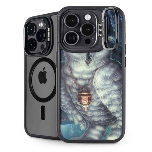 White Owl by Ed Beard Jr iPhone 13 Pro Max Kickstand Case