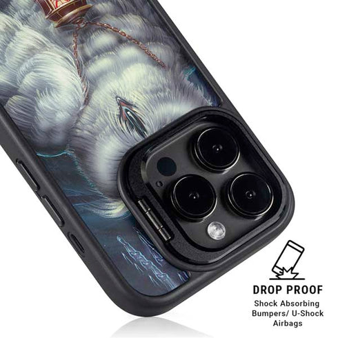 White Owl by Ed Beard Jr iPhone 13 Pro Max Kickstand Case