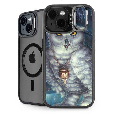 White Owl by Ed Beard Jr iPhone 14 Kickstand Case