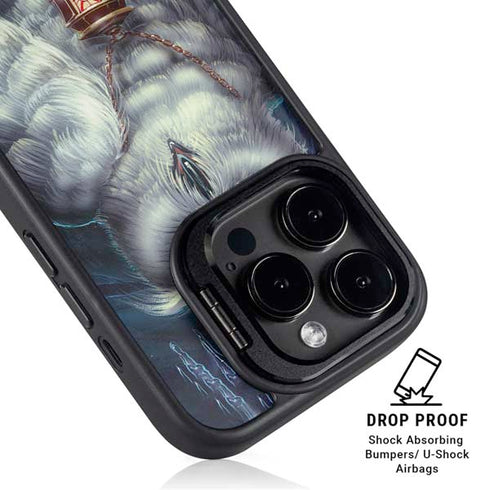 White Owl by Ed Beard Jr iPhone 14 Pro Kickstand Case