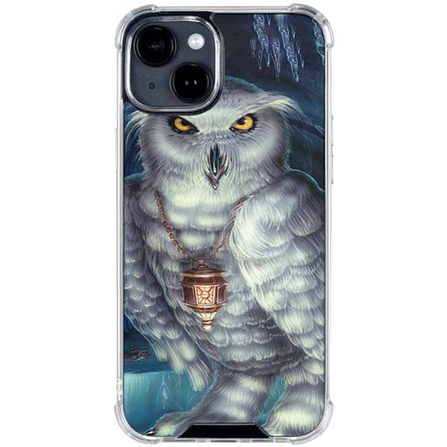 White Owl by Ed Beard Jr iPhone 15 Clear Case