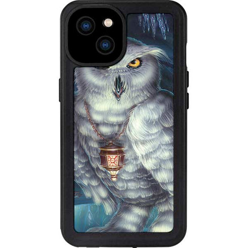 White Owl by Ed Beard Jr iPhone 15 Plus Waterproof Case