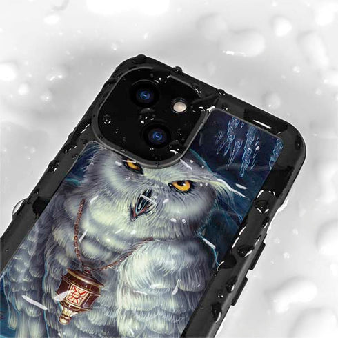 White Owl by Ed Beard Jr iPhone 15 Plus Waterproof Case