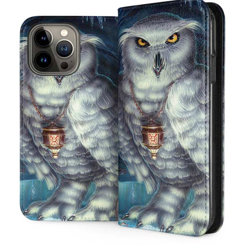 White Owl by Ed Beard Jr iPhone 15 Pro Max Folio Case