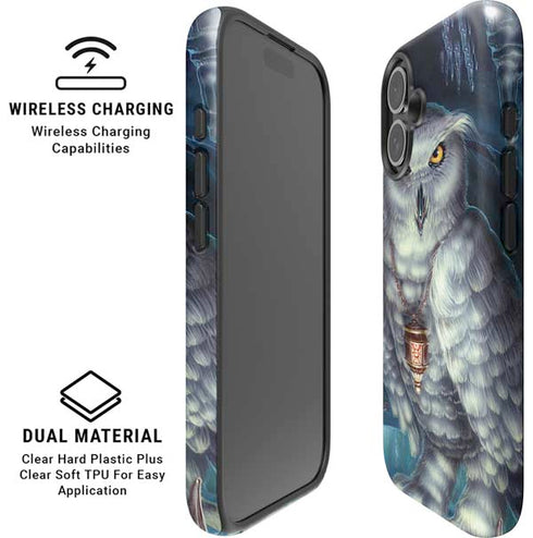 White Owl by Ed Beard Jr iPhone 16 Magsafe Impact Case