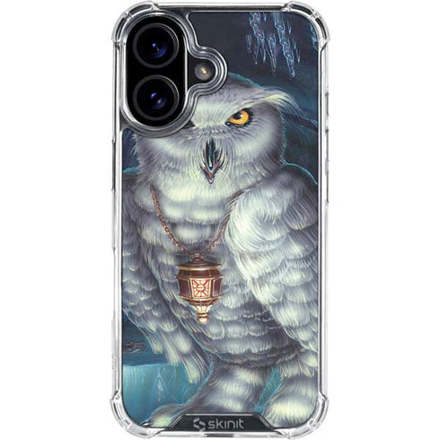White Owl by Ed Beard Jr iPhone 16 Plus Clear Case