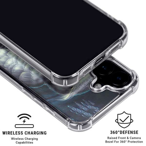 White Owl by Ed Beard Jr iPhone 16 Plus Clear Case