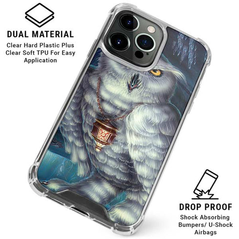 White Owl by Ed Beard Jr iPhone 16 Pro Clear Case