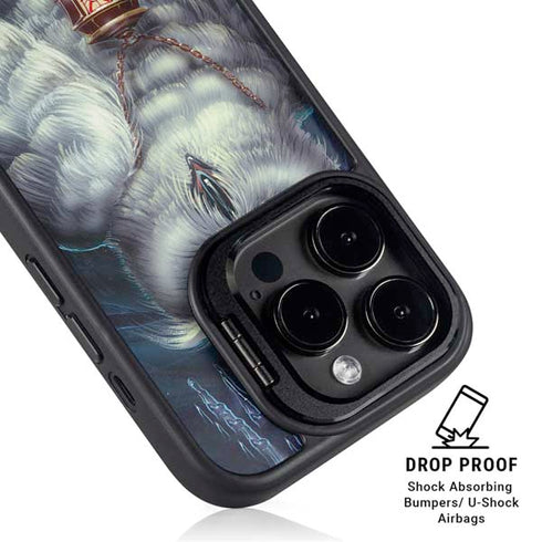 White Owl by Ed Beard Jr iPhone 16 Pro Kickstand Case