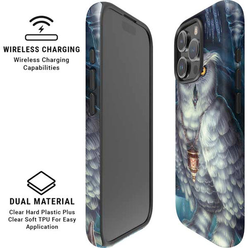 White Owl by Ed Beard Jr iPhone 16 Pro Magsafe Impact Case