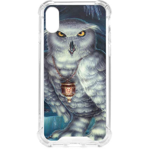 White Owl by Ed Beard Jr iPhone XS Clear Case