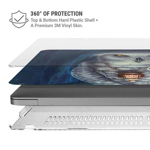 White Owl by Ed Beard Jr MacBook Pro 14in (2021-24) Case plus Skin