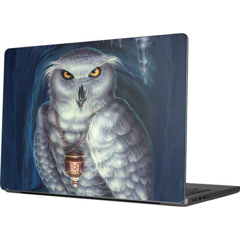 White Owl by Ed Beard Jr Apple MacBook Pro 14-inch Skin