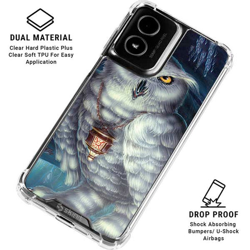 White Owl by Ed Beard Jr Moto G Power 5G (2024) Clear Case