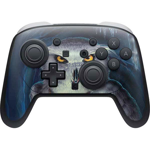 White Owl by Ed Beard Jr Nintendo Switch 2 (2025) Pro Controller Skin