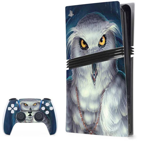 White Owl by Ed Beard Jr PS5 Pro Bundle Skin