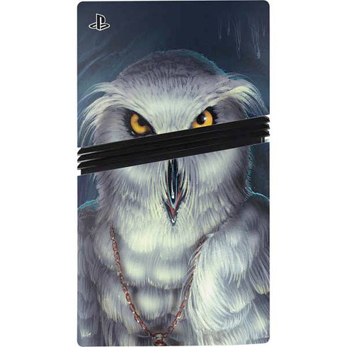 White Owl by Ed Beard Jr PS5 Pro Disk Bundle Skin