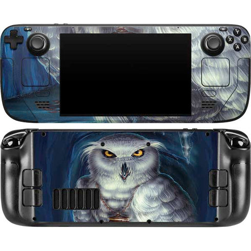 White Owl by Ed Beard Jr Steam Deck Handheld Gaming Computer OLED Skin