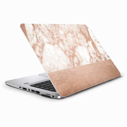 White Rose Gold Marble HP Elitebook Skin