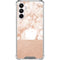 White Rose Gold Marble Galaxy A16 5G Clear Case