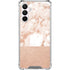 White Rose Gold Marble Galaxy A16 5G Clear Case