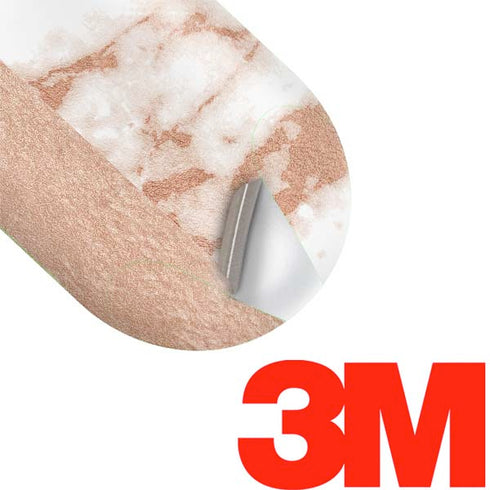 White Rose Gold Marble Galaxy Buds Plus Skin